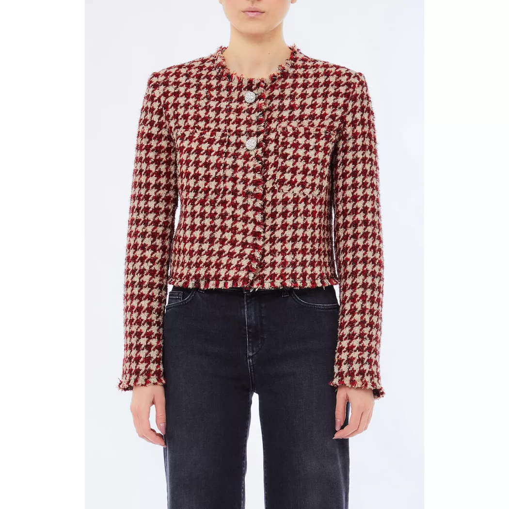 LIU JO - Jacke, für Damen, Bordeaux, Größe 40CH-46IT