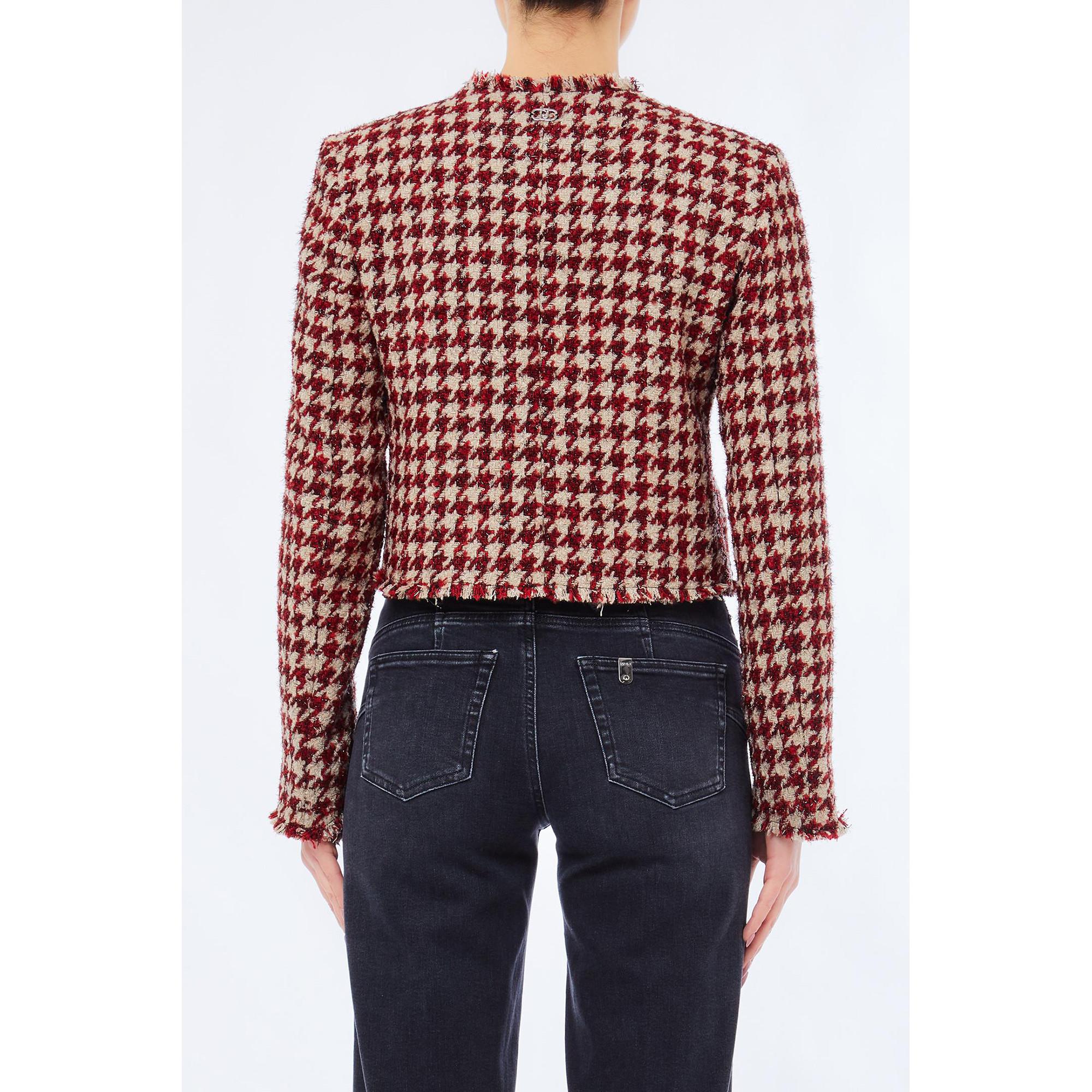LIU JO Giacca Tweed Pied-de-poule  