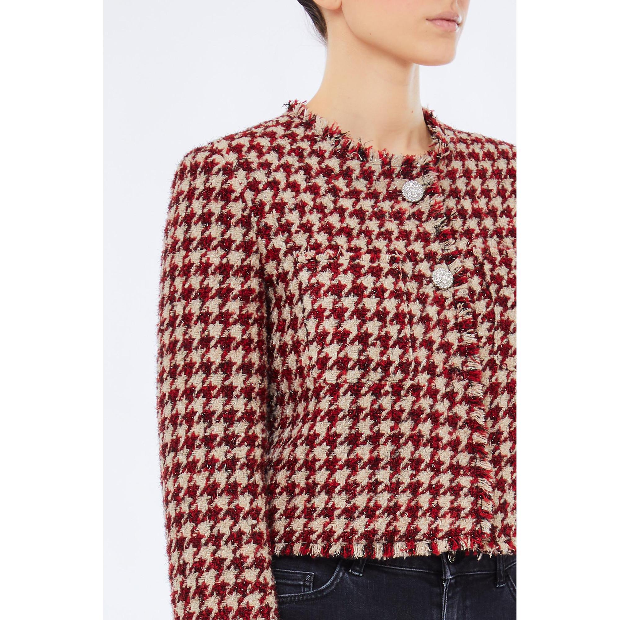 LIU JO Giacca Tweed Pied-de-poule  