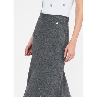 LIU JO Gonna Midi in Maglia con Paillettes  