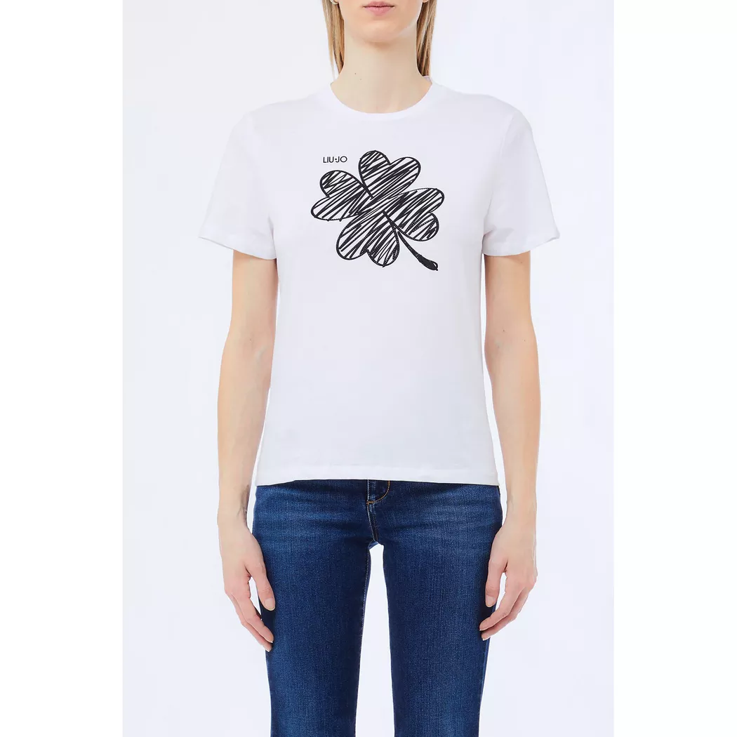 LIU JO - T-Shirt, für Damen, Weiss, Größe M