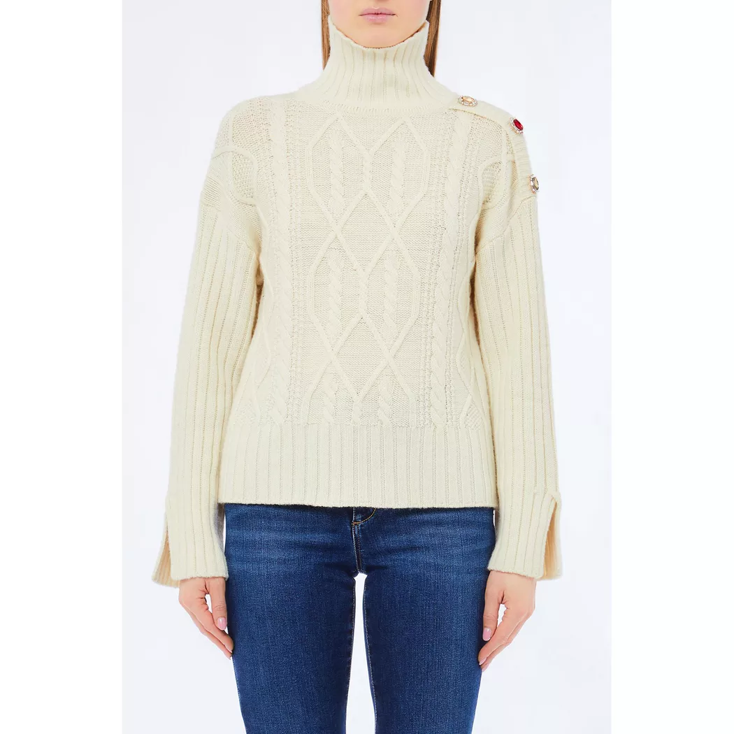 Pull LIU JO Femme couleur Jaune Crème L