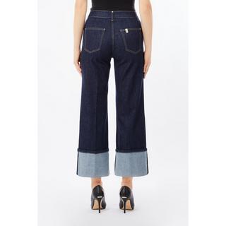 LIU JO Jeans Ampio Svasato con Risvolto  