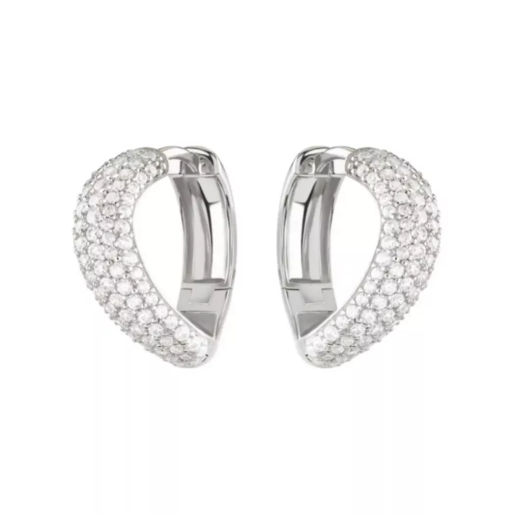 Guess - Ohrringe, Double Wave, 7mm, Silber
