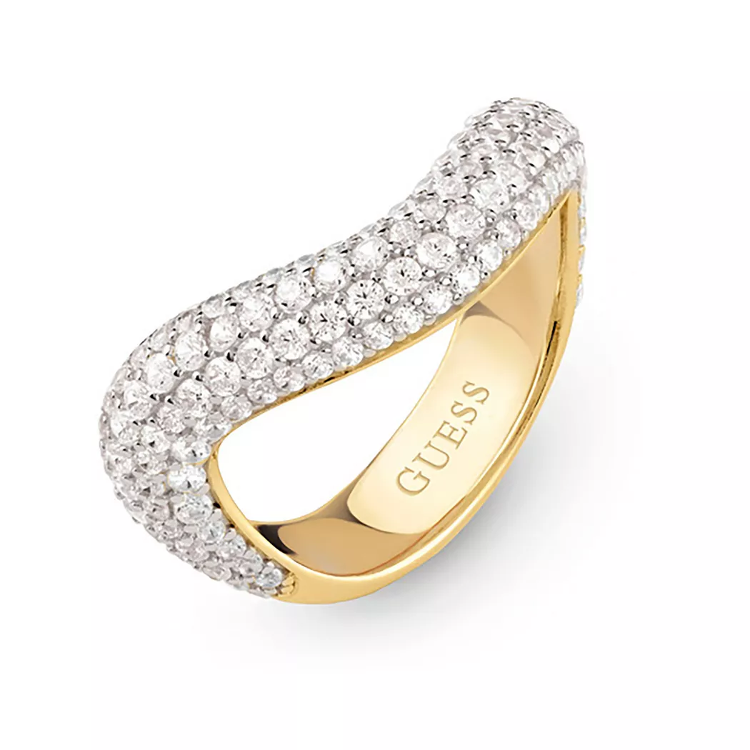 Guess - Ring, Double Wave, 56, Gold