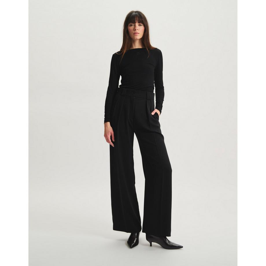 Inès de la Fressange Marlène Taille Haute Coupe Droite Pantalon  