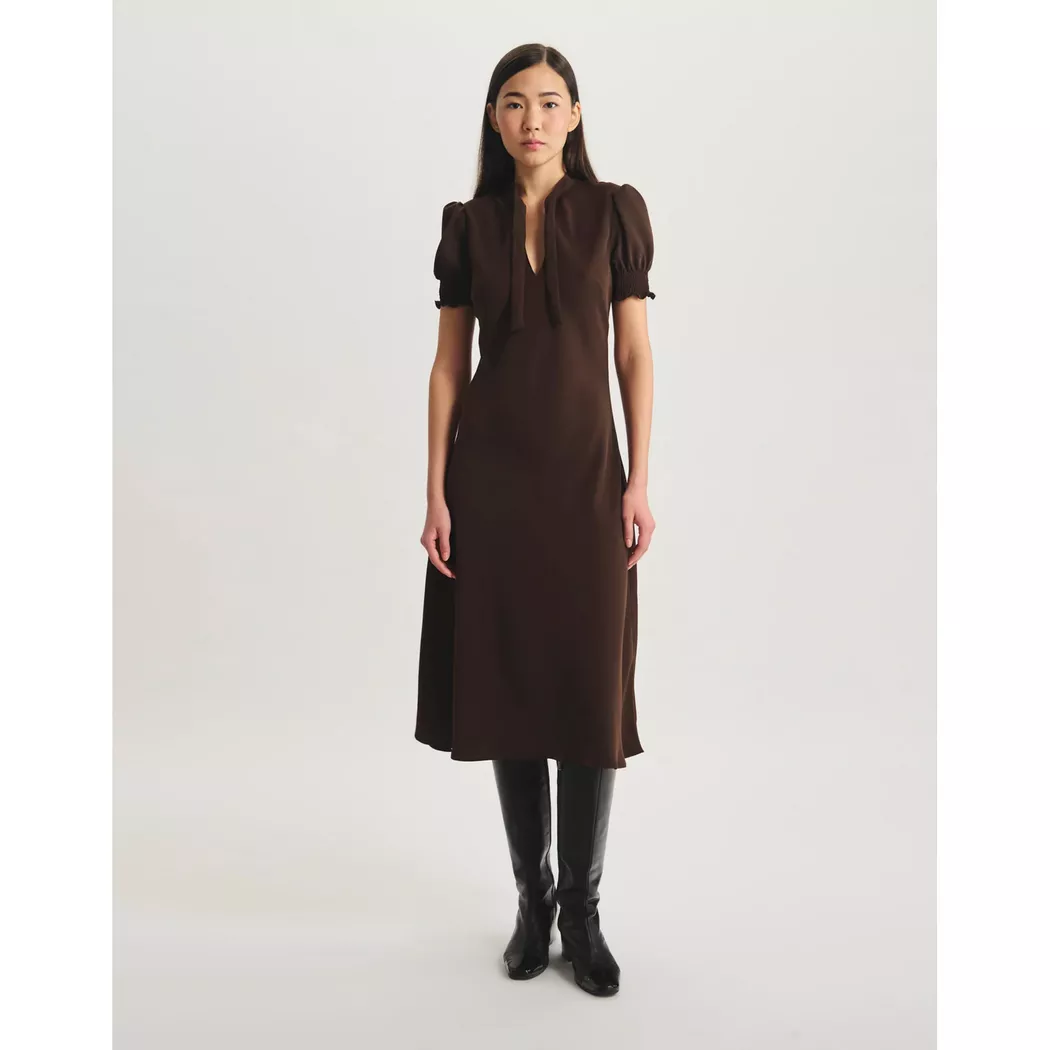 Inès de la Fressange - Kleid, für Damen, Dunkelbraun, Größe 36