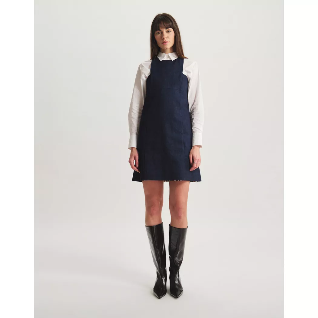 Inès de la Fressange - Kleid, für Damen, Blau Denim Dunkel, Größe 40