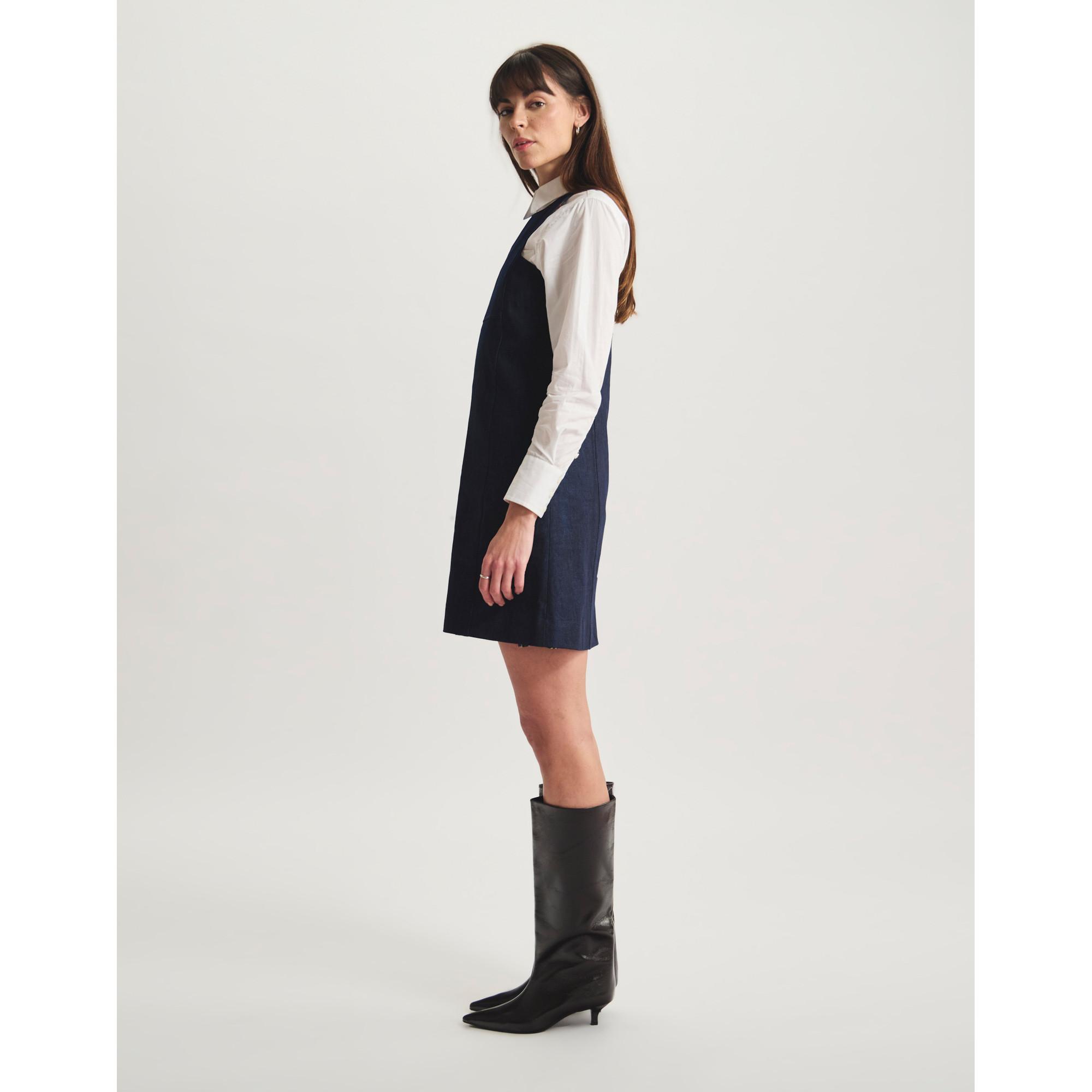 Inès de la Fressange Robe Mini en Denim  