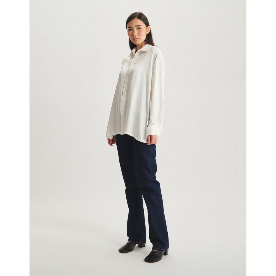 Inès de la Fressange Langarm Straight Fit Bluse  
