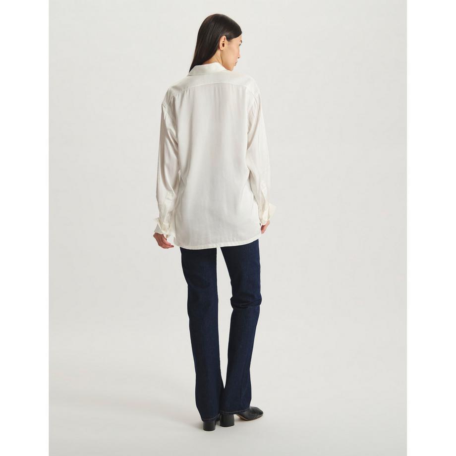 Inès de la Fressange Langarm Straight Fit Bluse  