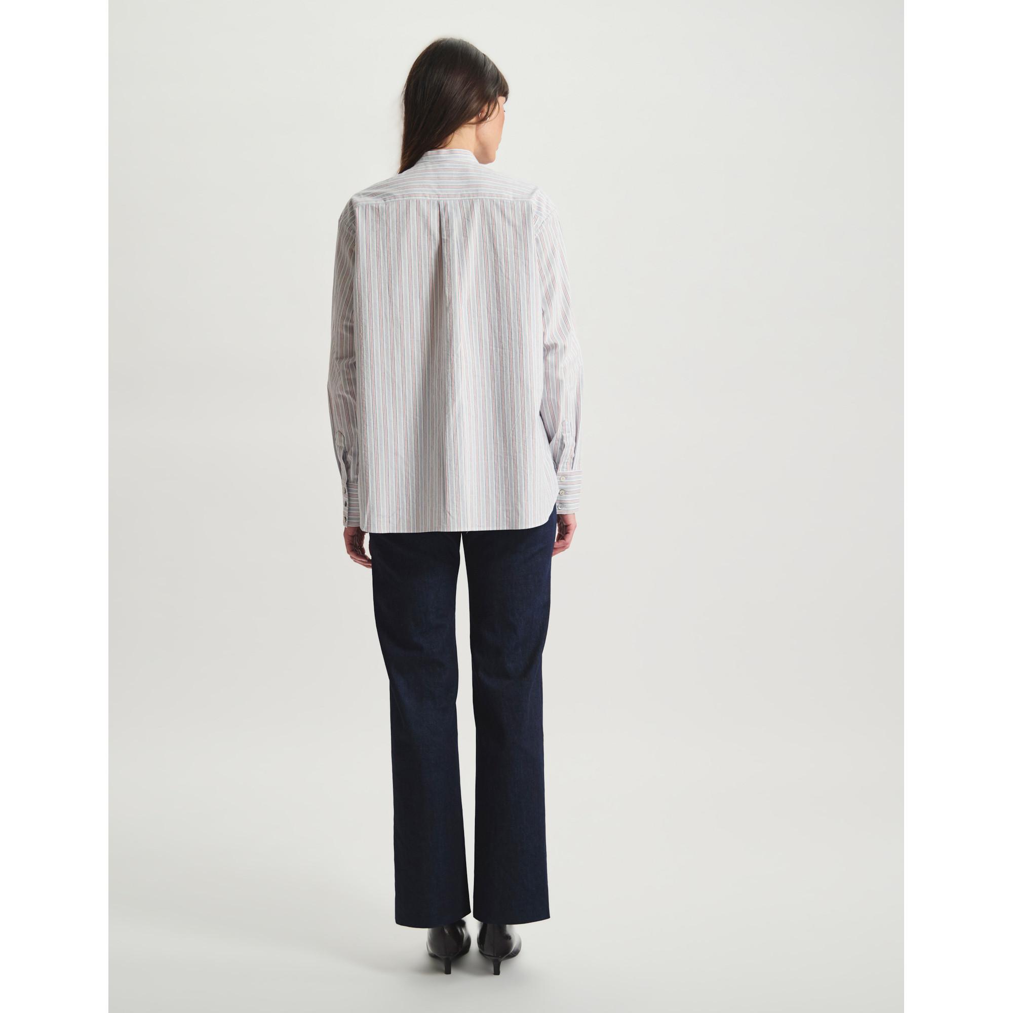 Inès de la Fressange Chemisier Rayé Manches Longues  