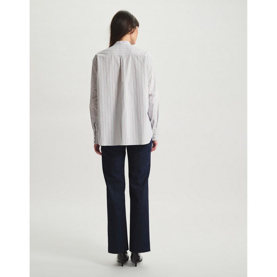 Inès de la Fressange Camicetta a Righe Maniche Lunghe  