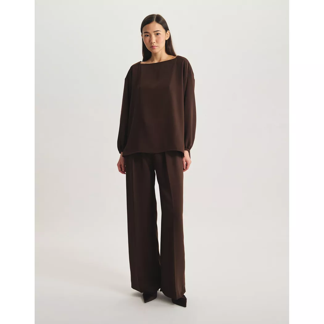 Inès de la Fressange - Bluse, für Damen, Dunkelbraun, Größe 42