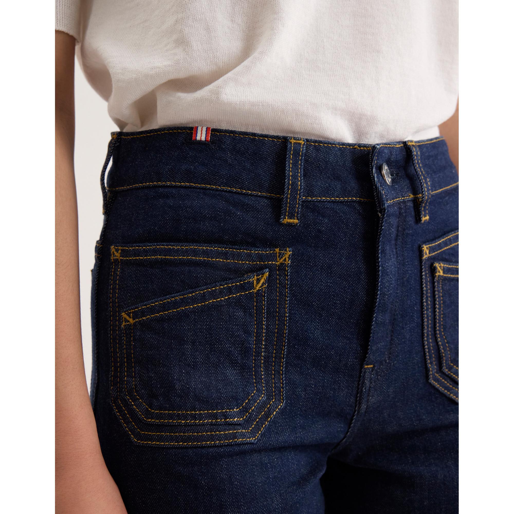 Inès de la Fressange Rick Denim Navy Jean Flare  