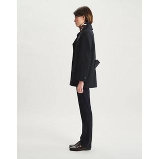 Inès de la Fressange Séraphine Spina di Pesce Svasato Blazer Cappotto  