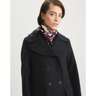 Inès de la Fressange Séraphine Spina di Pesce Svasato Blazer Cappotto  