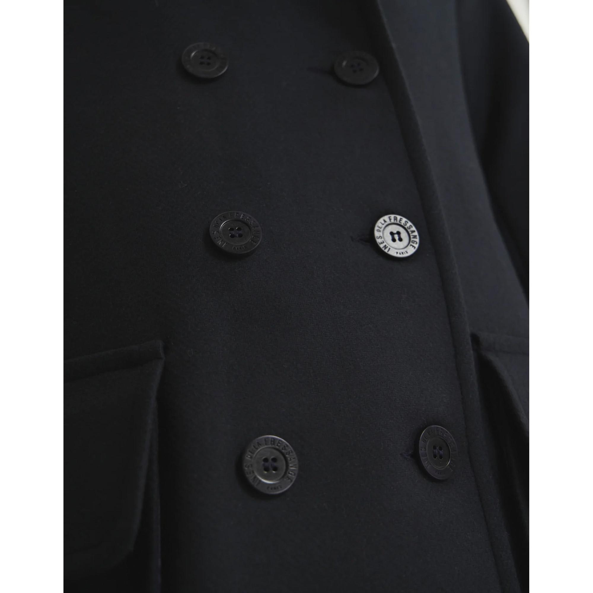 Inès de la Fressange Séraphine Spina di Pesce Svasato Blazer Cappotto  