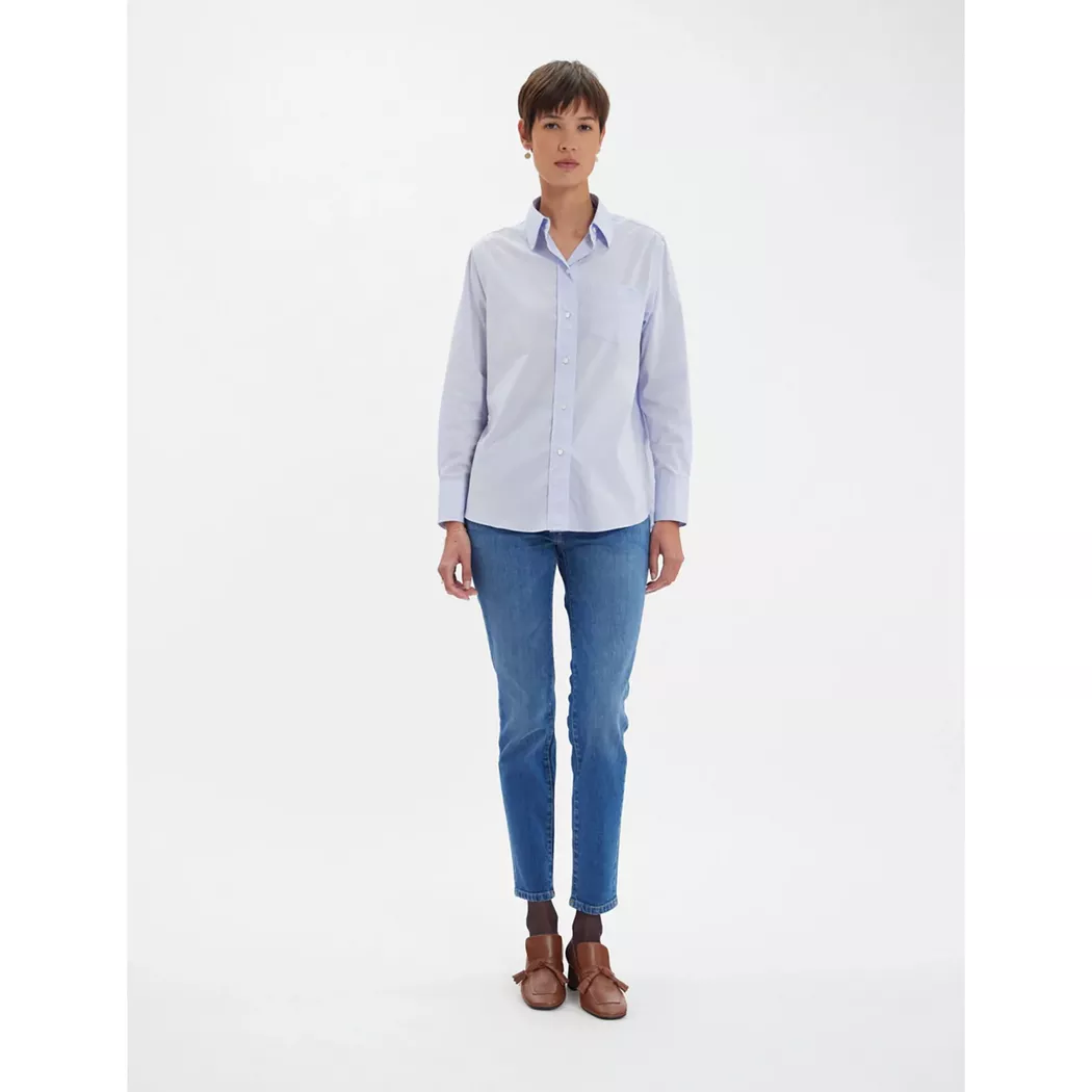 Inès de la Fressange - Bluse, für Damen, Hellblau, Größe 38