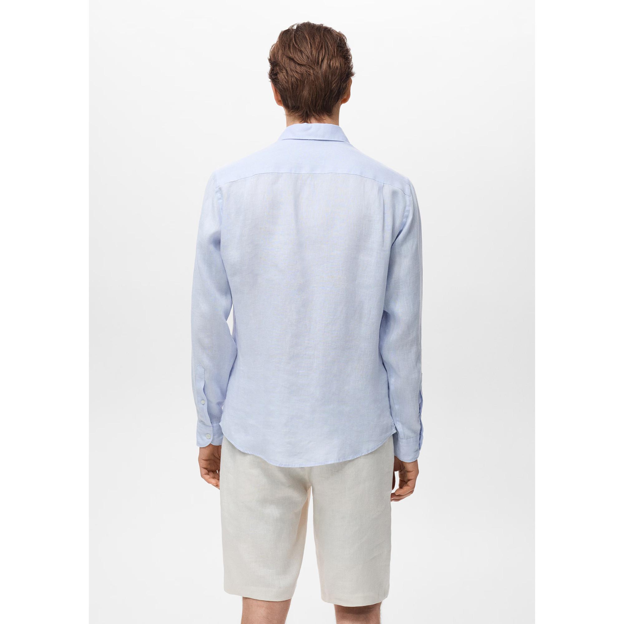 Mango Man Chemise Manches Longues Coupe Droite  