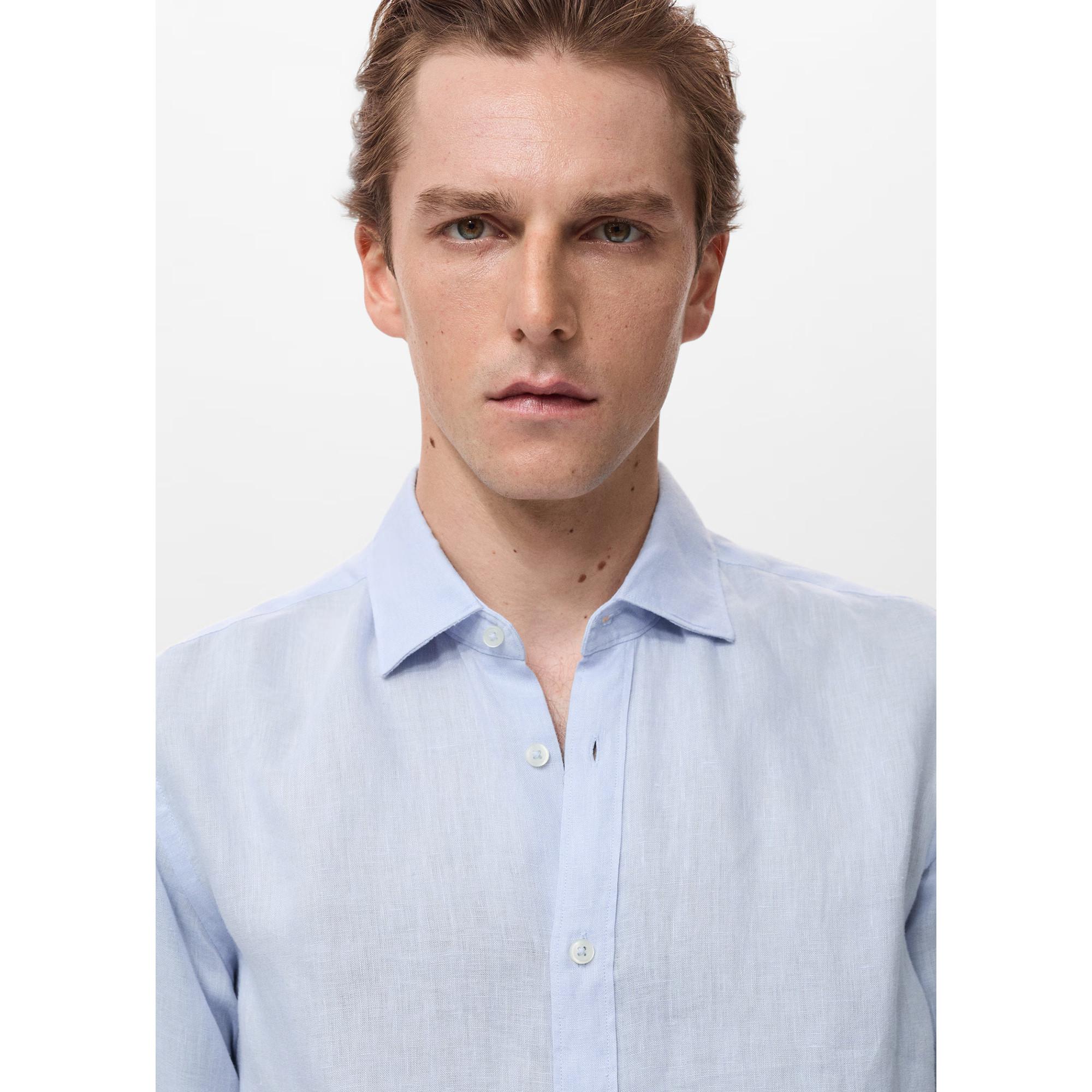 Mango Man Chemise Manches Longues Coupe Droite  