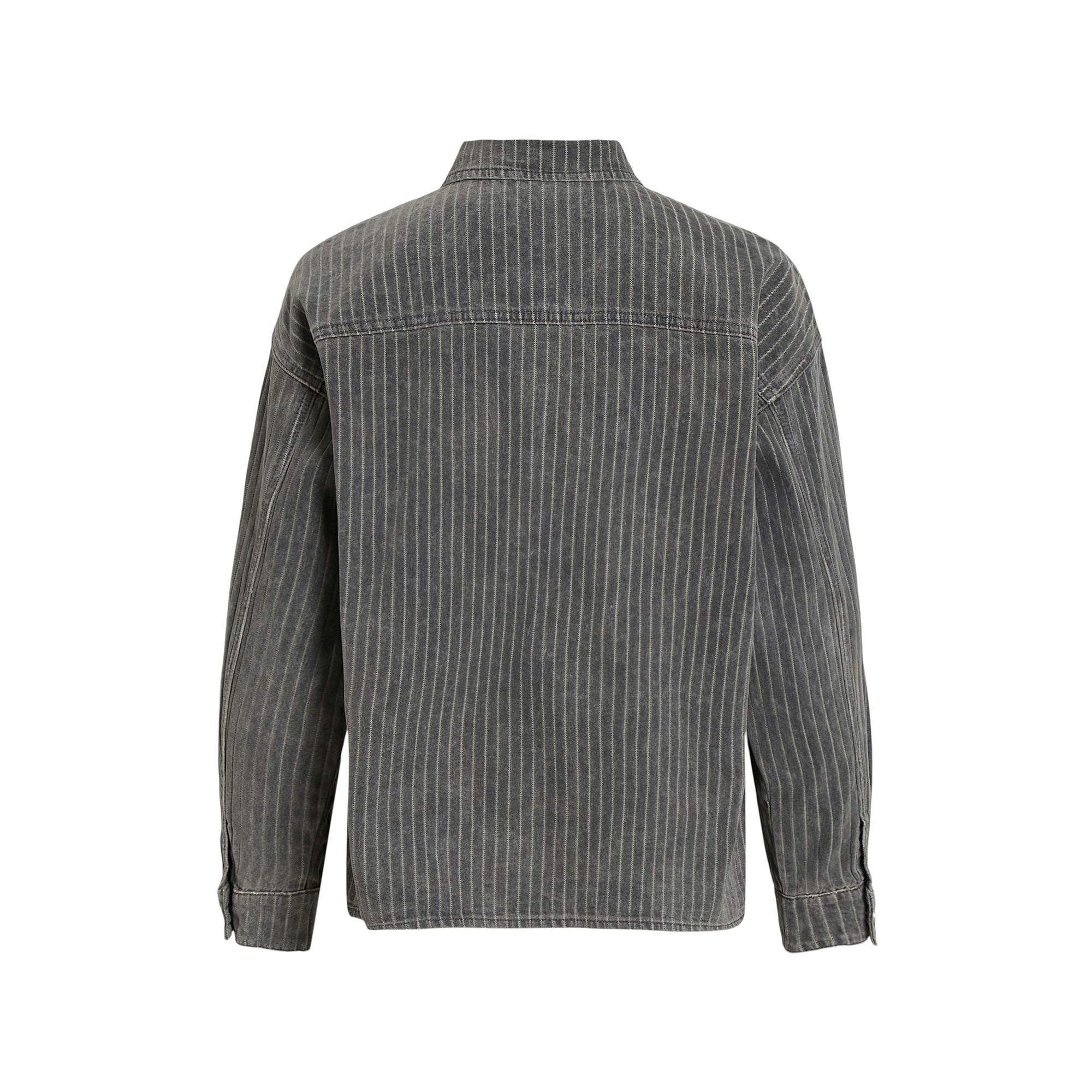 VILA Viarie Camicia a Righe Maniche Lunghe  