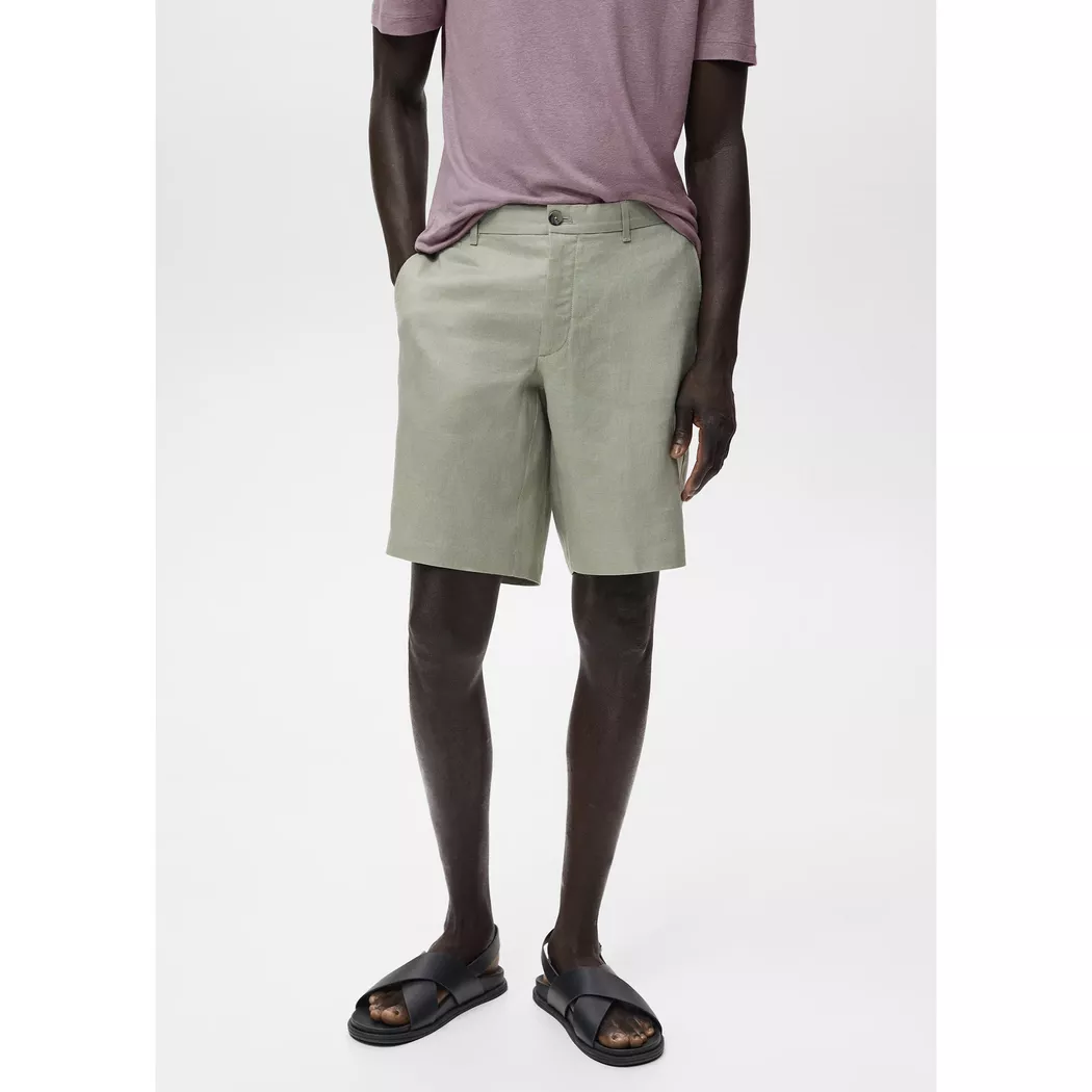 Mango Man - Bermuda Shorts, für Herren, Hellgrün, Größe 42