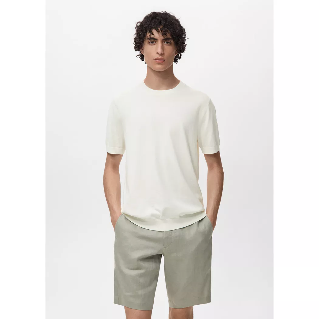 Mango Man - T-Shirt, für Herren, Ecru, Größe XL