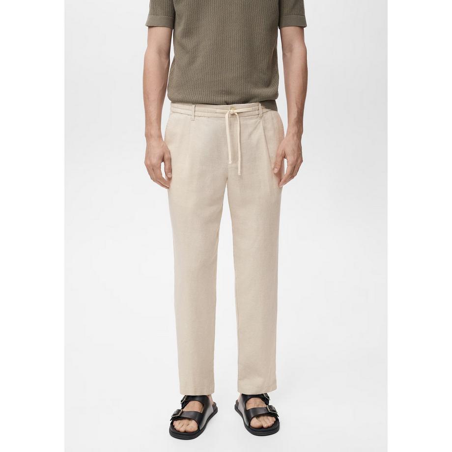 Mango Man Leinen Slim Fit Hose  