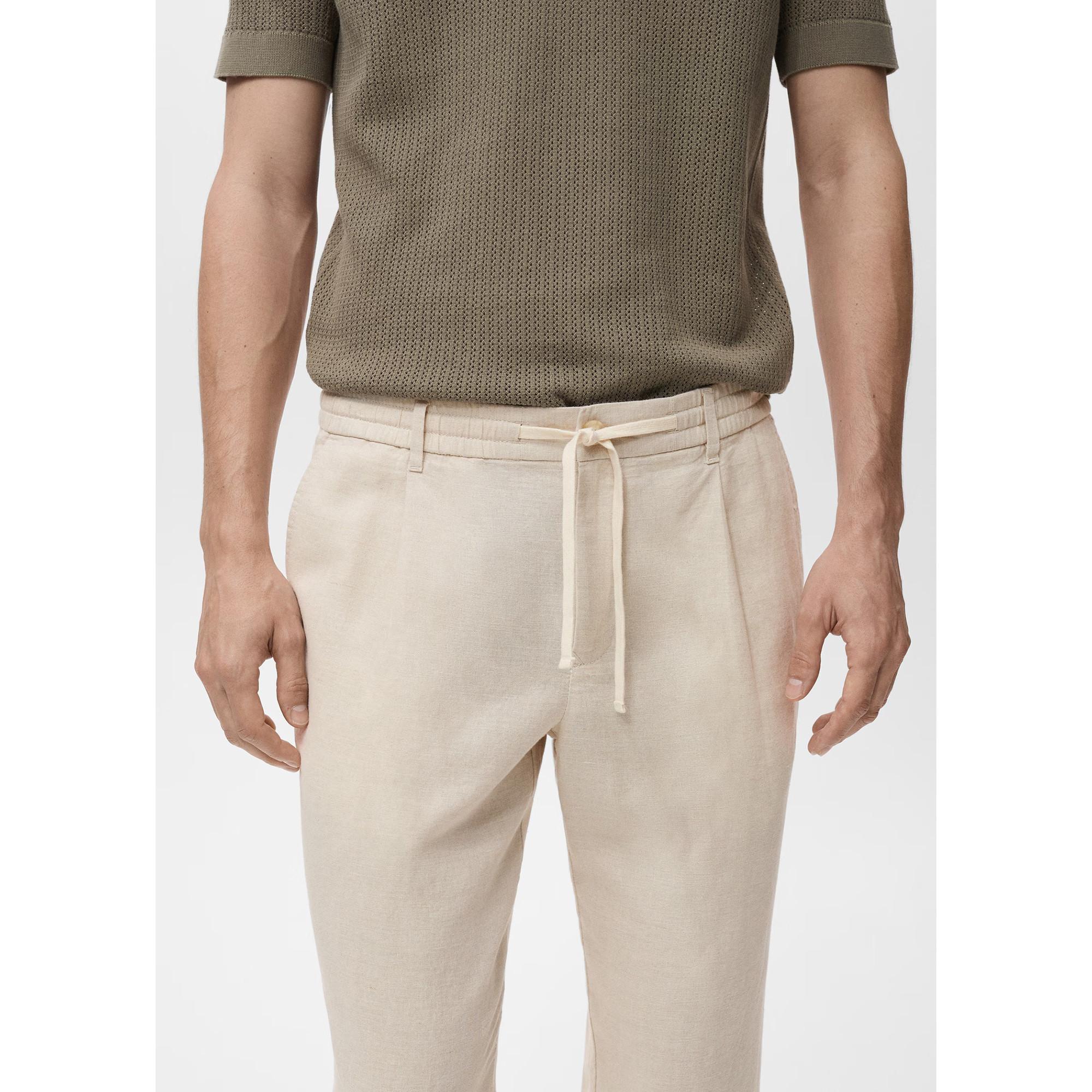 Mango Man Pantalon Lin Slim Fit  