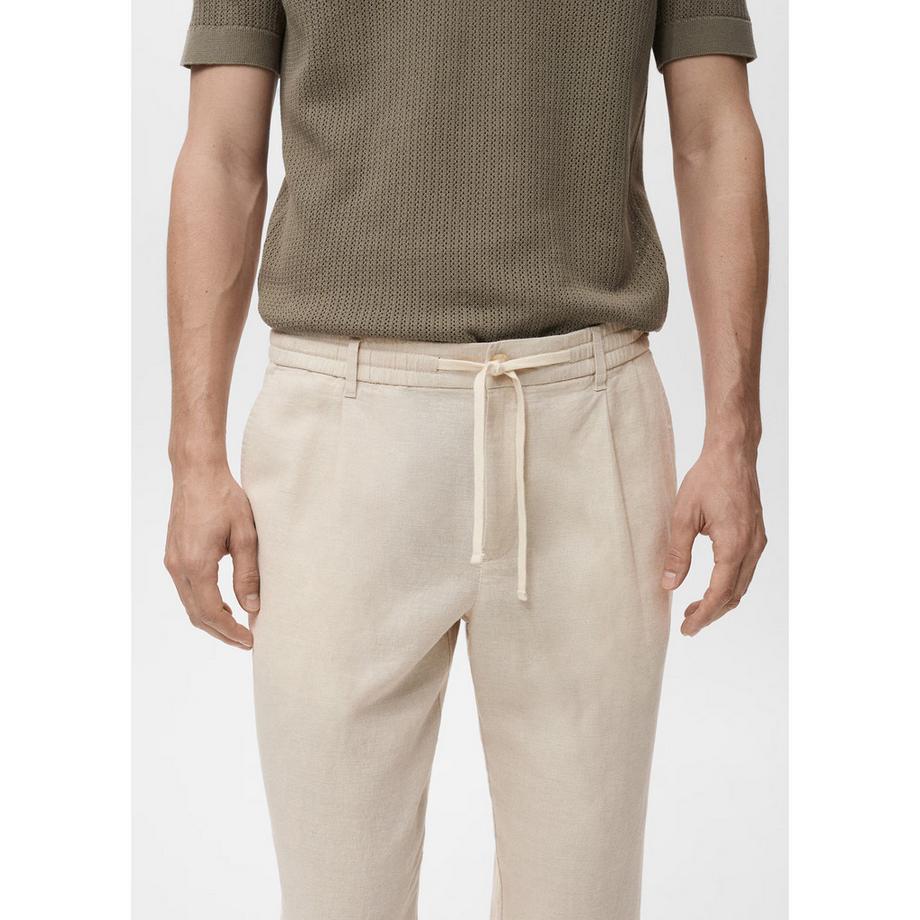 Mango Man Leinen Slim Fit Hose  