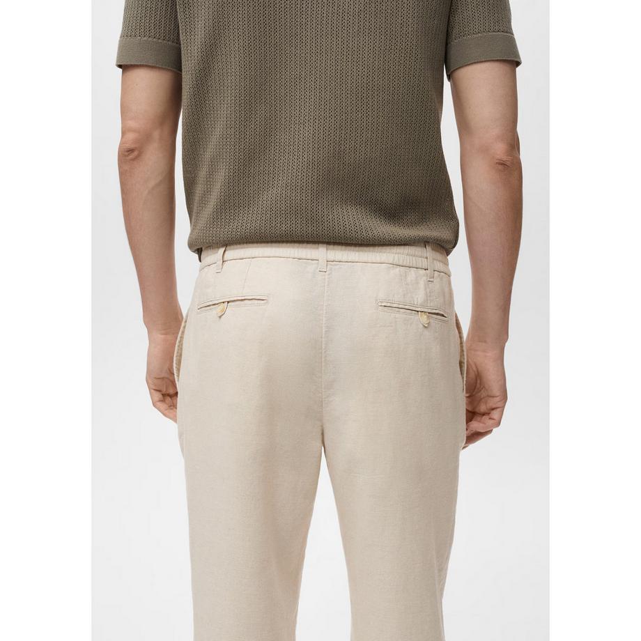 Mango Man Leinen Slim Fit Hose  