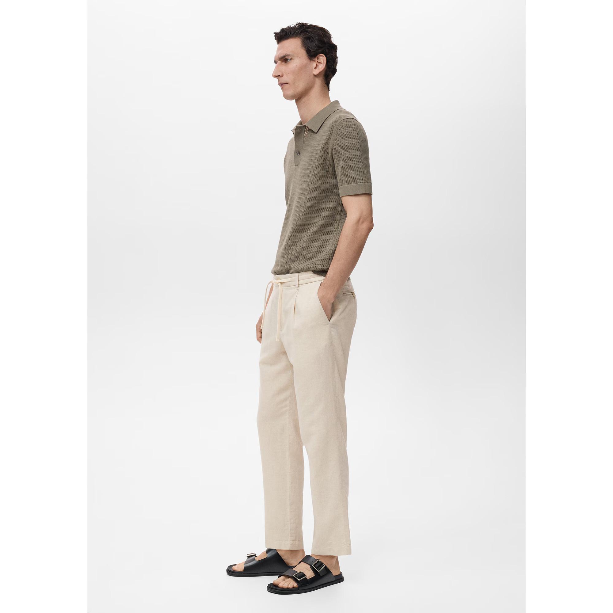 Mango Man Pantalon Lin Slim Fit  