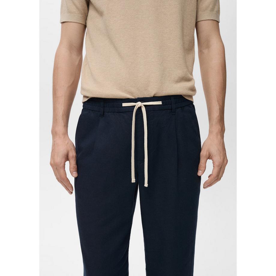 Mango Man Pantalon Lin Slim Fit  