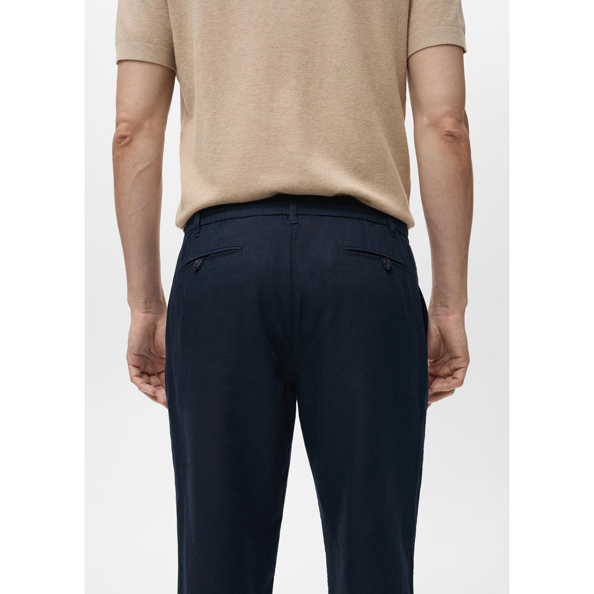 Mango Man Pantalon Lin Slim Fit  