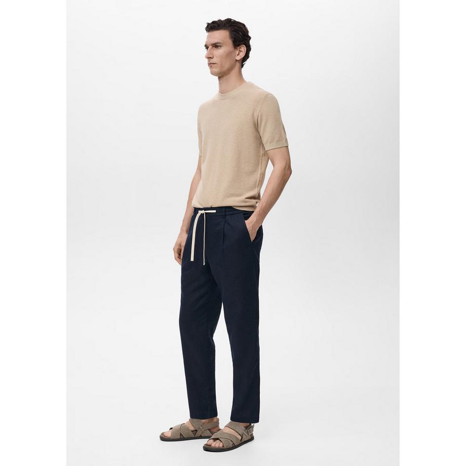 Mango Man Pantalon Lin Slim Fit  