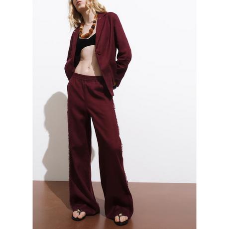 MANGO Tarida Pantalon de Costume Coupe Droite  
