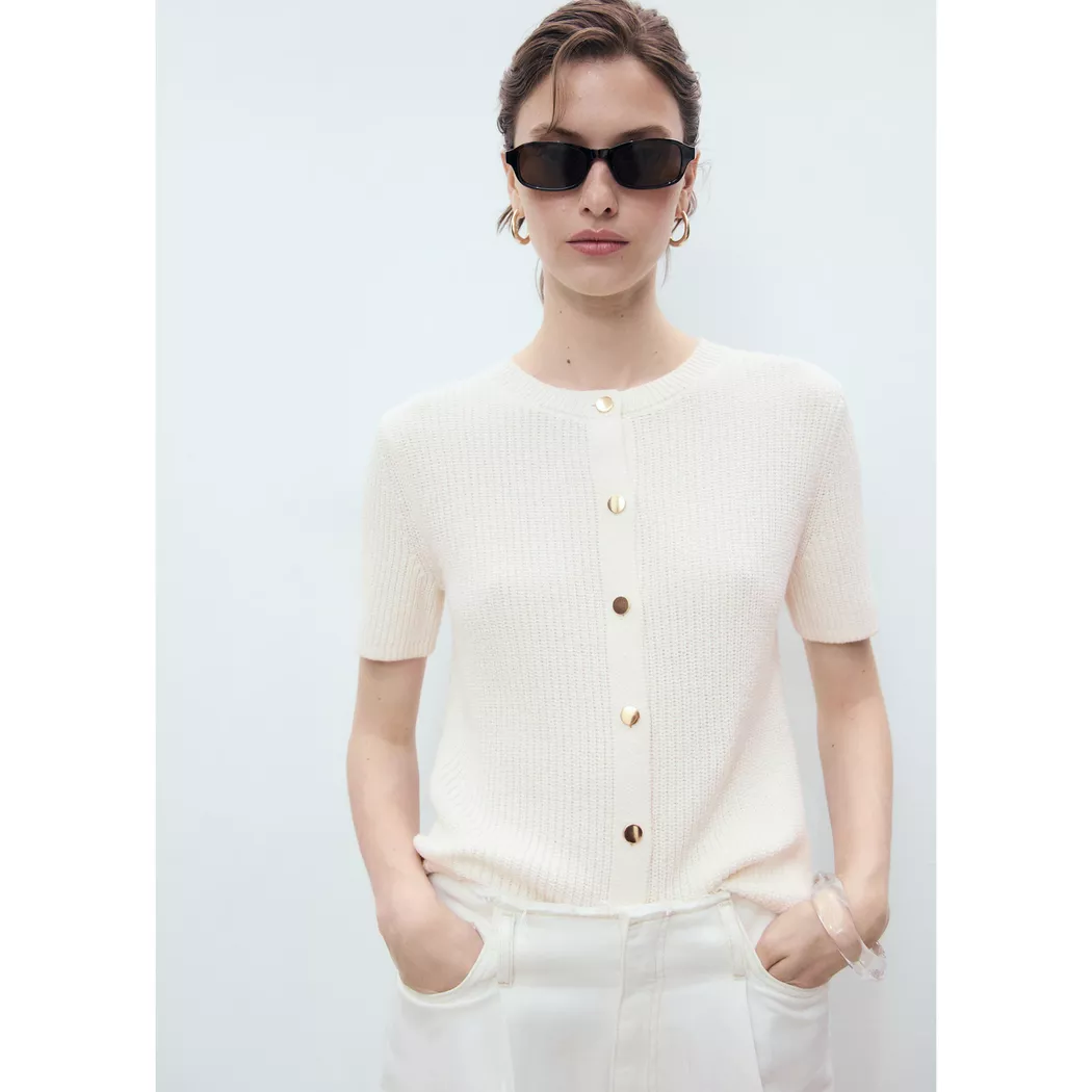 Mango - Cardigan, für Damen, Blau, Größe S