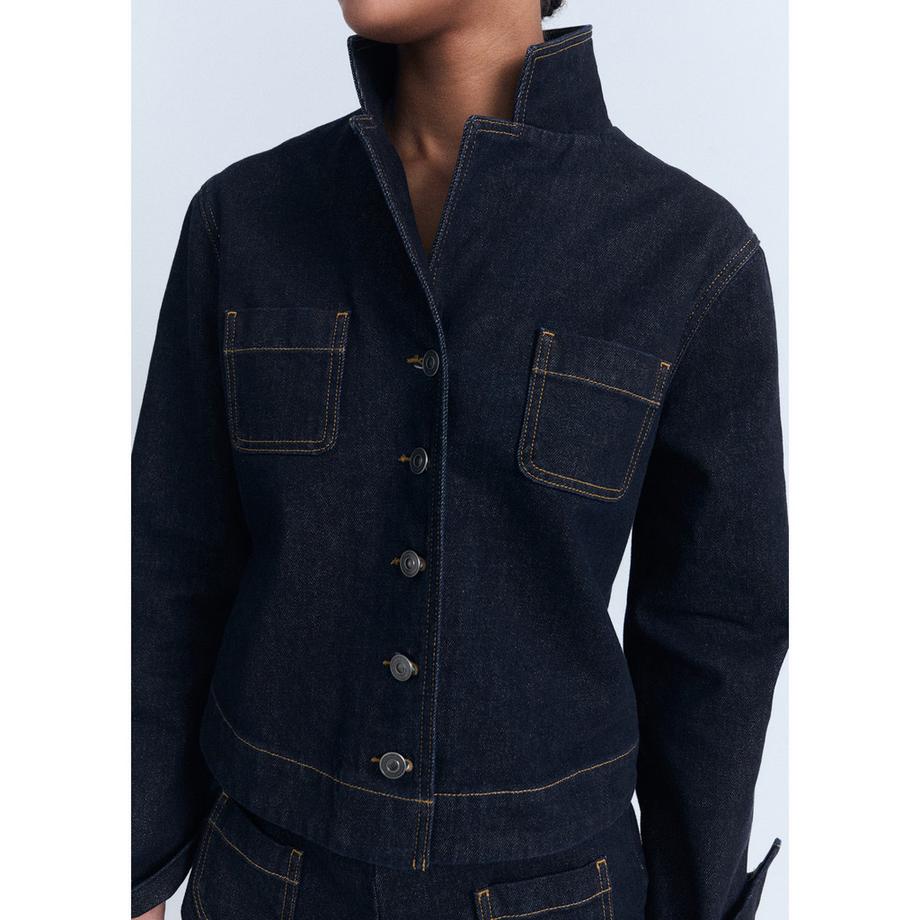 MANGO Livia Taillierte Kurze Jeansjacke  