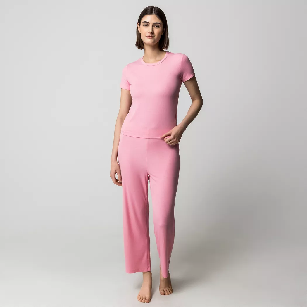 Manor Woman - Pyjama Oberteil, für Damen, Pfirsich, Größe XS 2