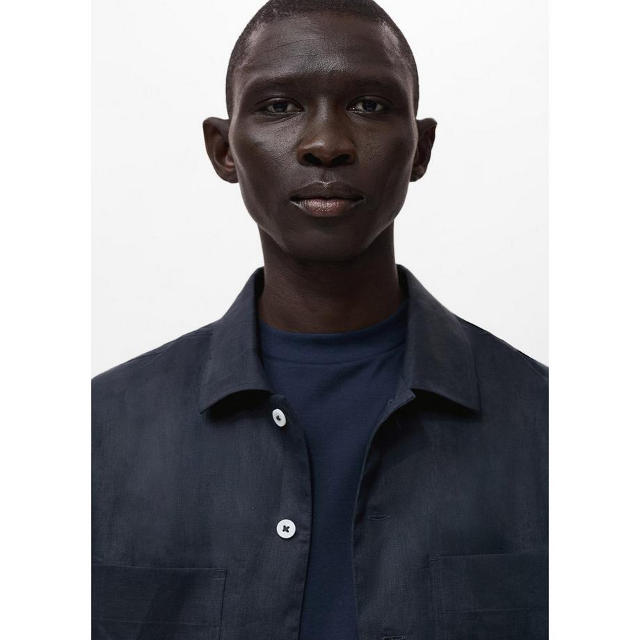 Mango Man Langarm Regular Fit Overshirt  