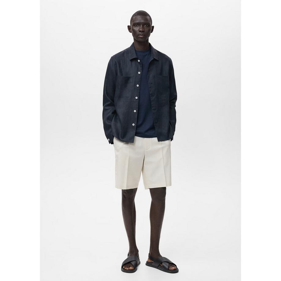 Mango Man Langarm Regular Fit Overshirt  