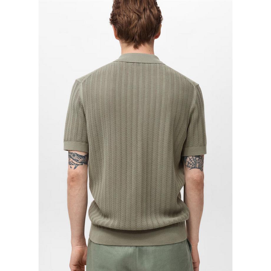 Mango Man Camicia in maglia maniche corte  