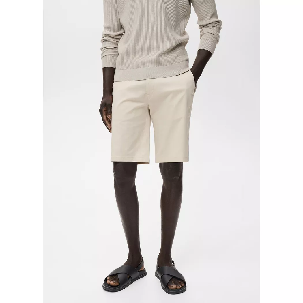 Mango Man - Bermuda Shorts, für Herren, Beige, Größe 38