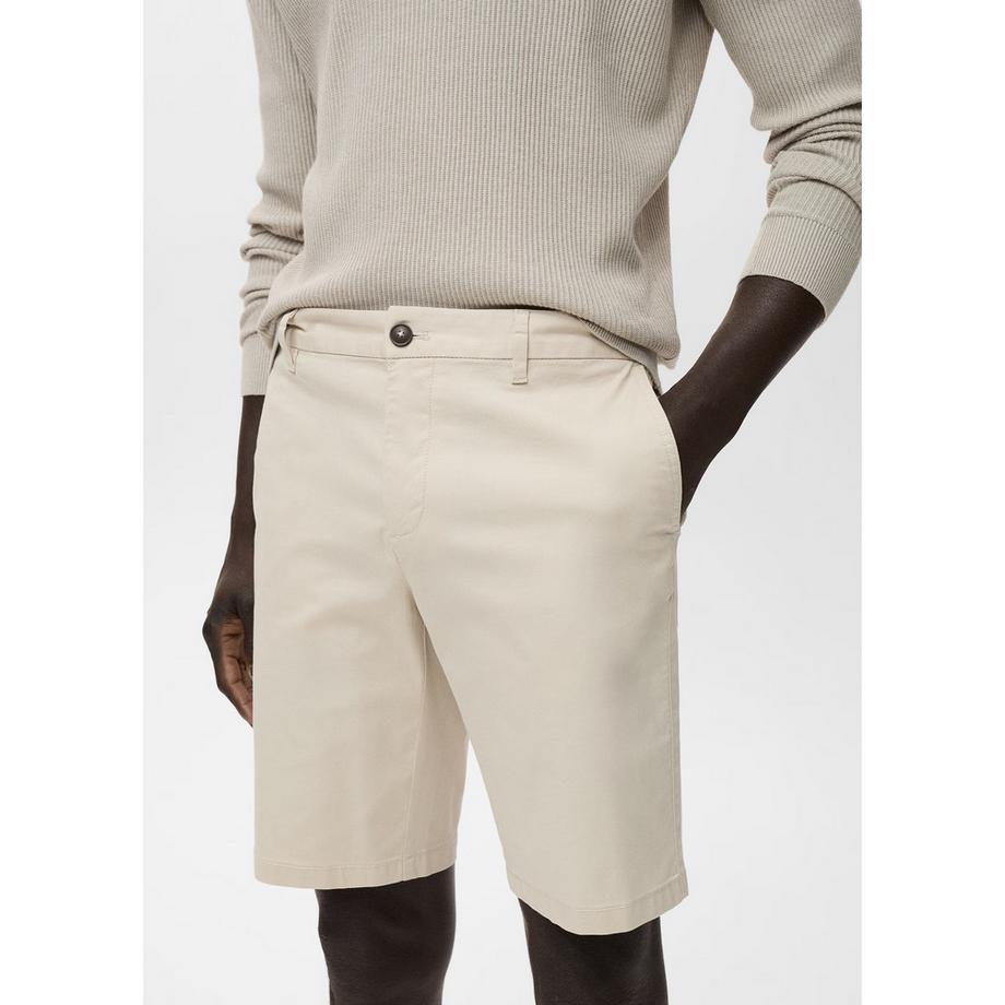 Mango Man Bermuda Shorts Coupe Droite  