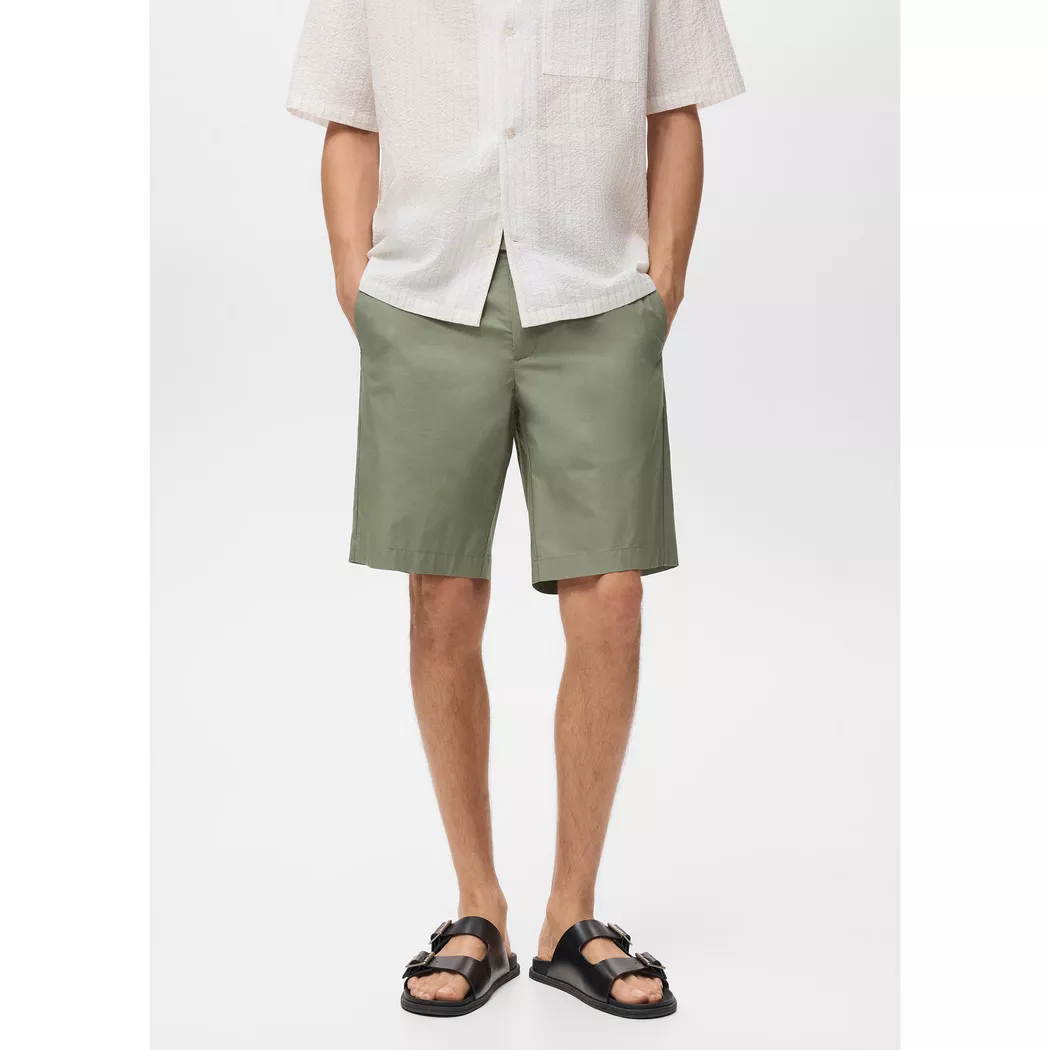 Mango Man - Bermuda Shorts, für Herren, Hellgrün, Größe 44