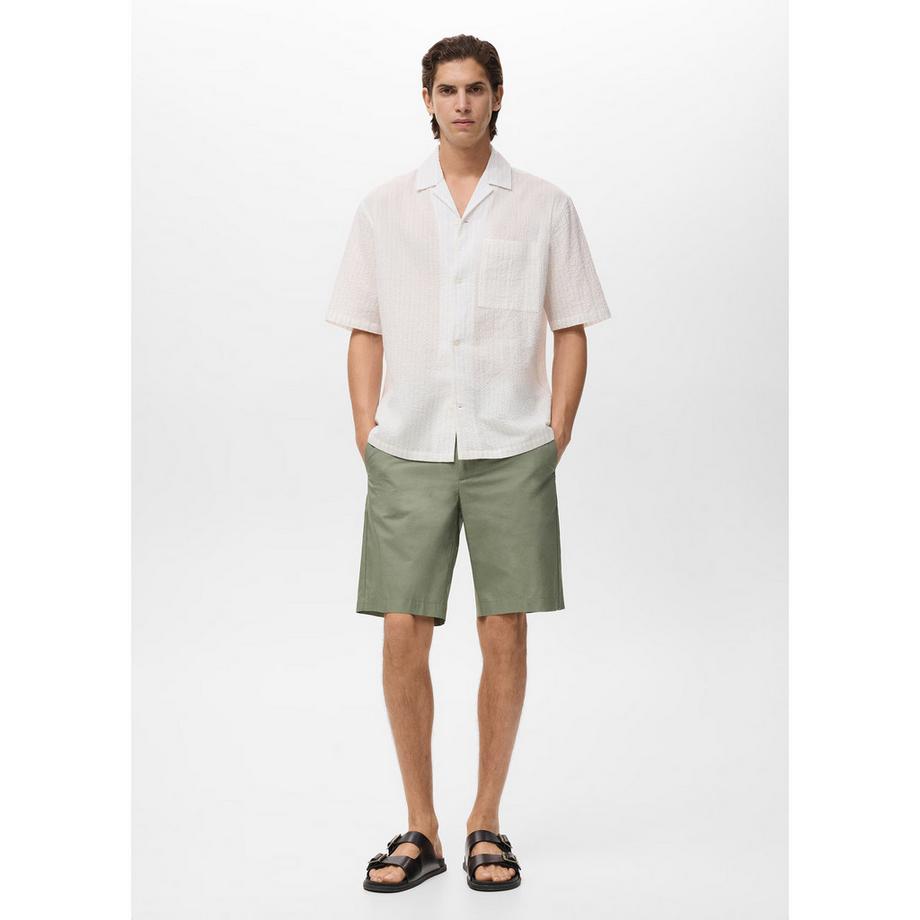 Mango Man Bermuda Shorts Coupe Droite  