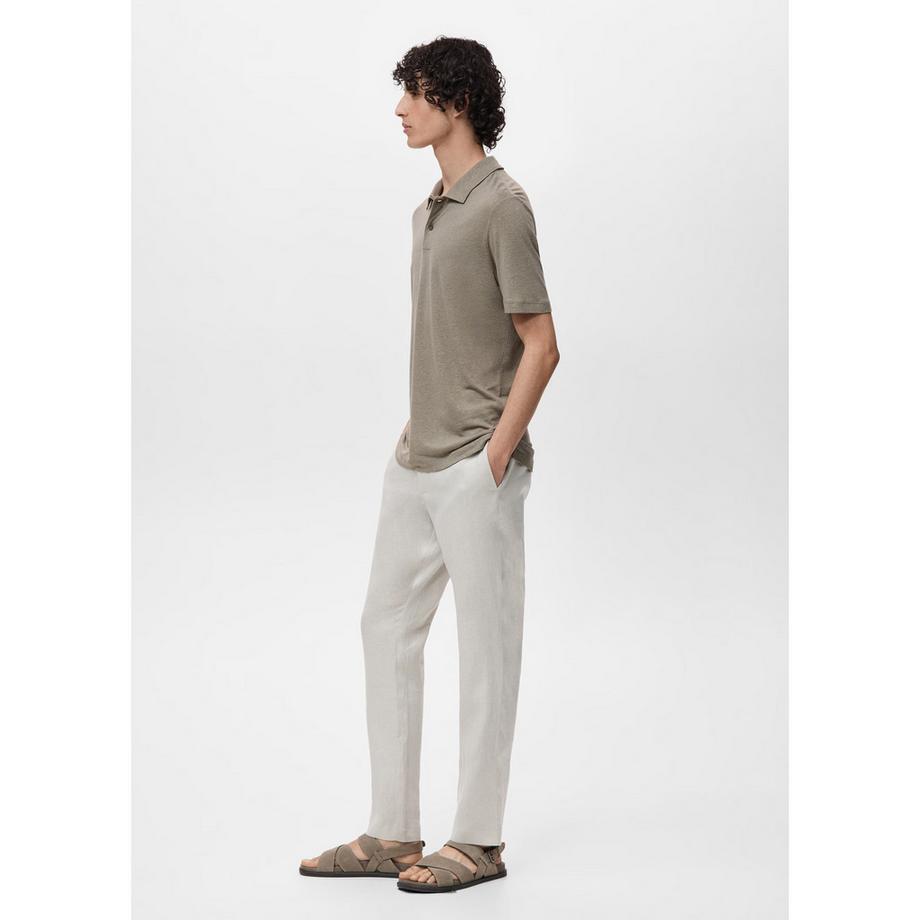 Mango Man Slim Fit Kurzarm Poloshirt  