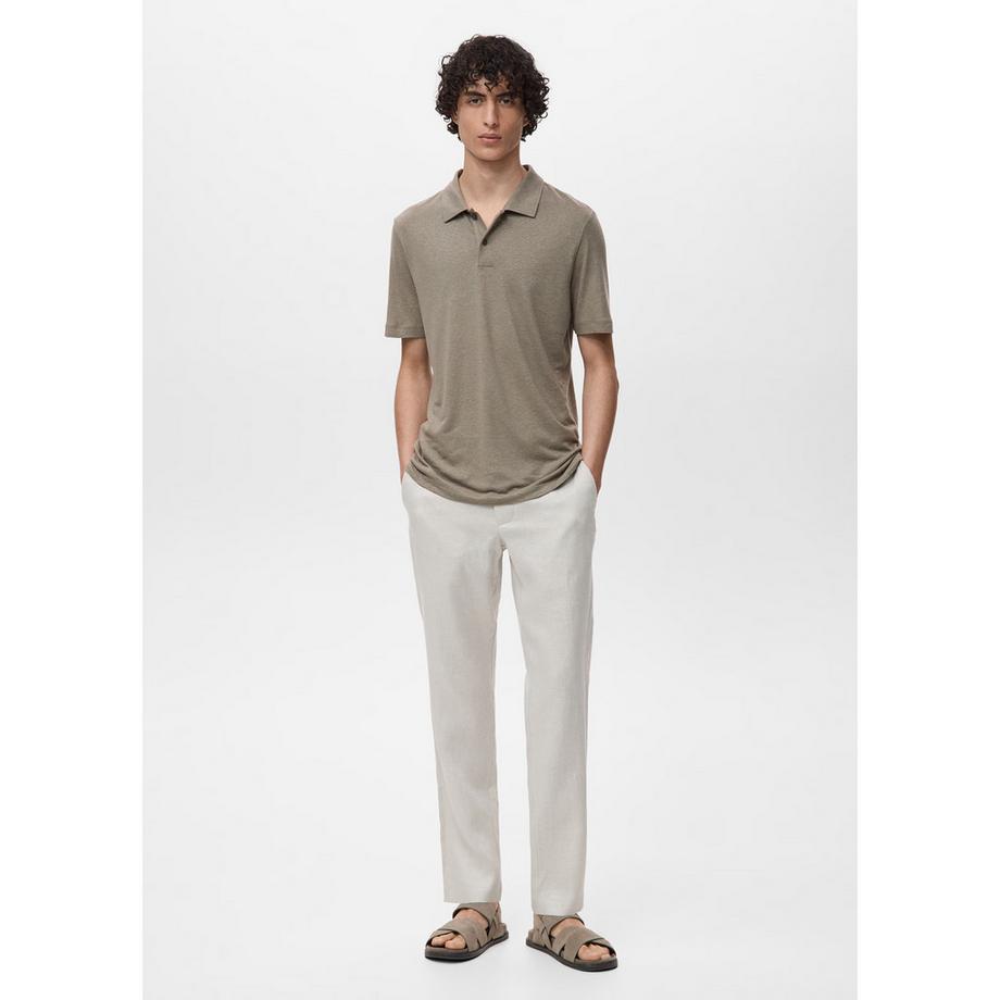 Mango Man Slim Fit Kurzarm Poloshirt  