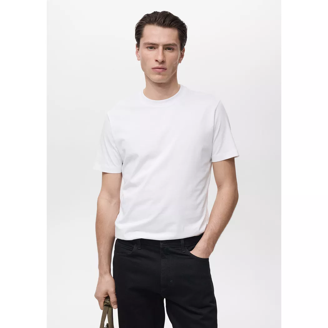 Mango Man - T-Shirt, für Herren, Weiss, Größe M